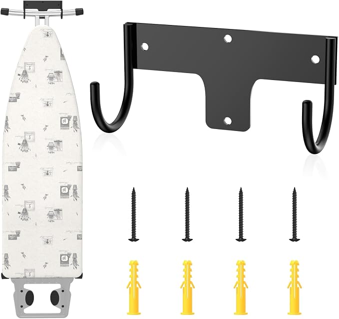 ORLESS Ironing Board Holder Wall Mount, Ironing Board Hanger, Iron Board Holder by Unknown