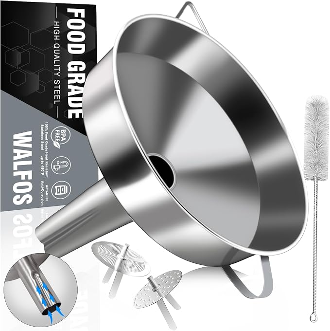 Walfos Extra Large Stainless Steel Funnel by Walfos