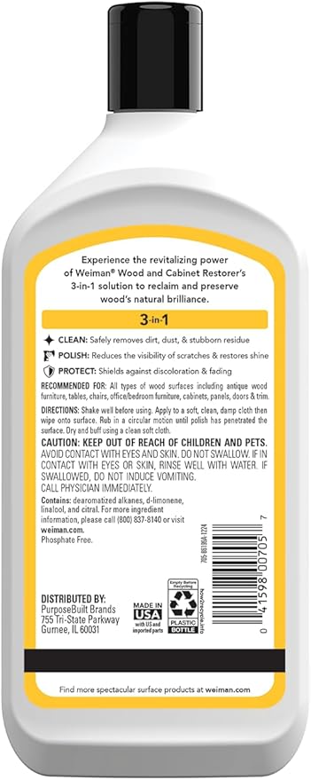 Weiman Wood and Cabinet Restorer 3-In-1 Bundle - Image 2