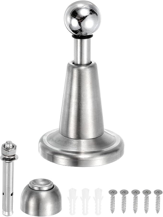 uxcell Magnetic Door Stopper, 304 Stainless Steel Magnetic Door Stop Catch by uxcell