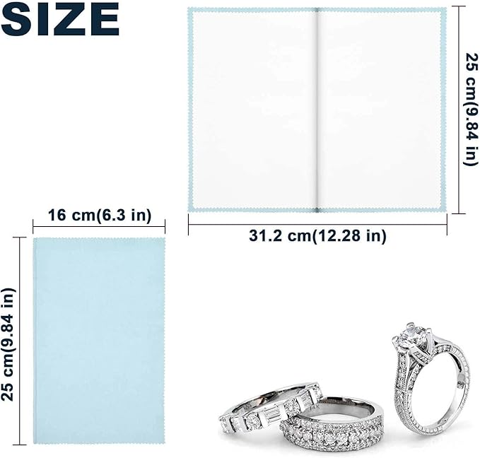 SEVENWELL Silver Polishing Cloth, Jewelry Cleaner Cloth - Image 5