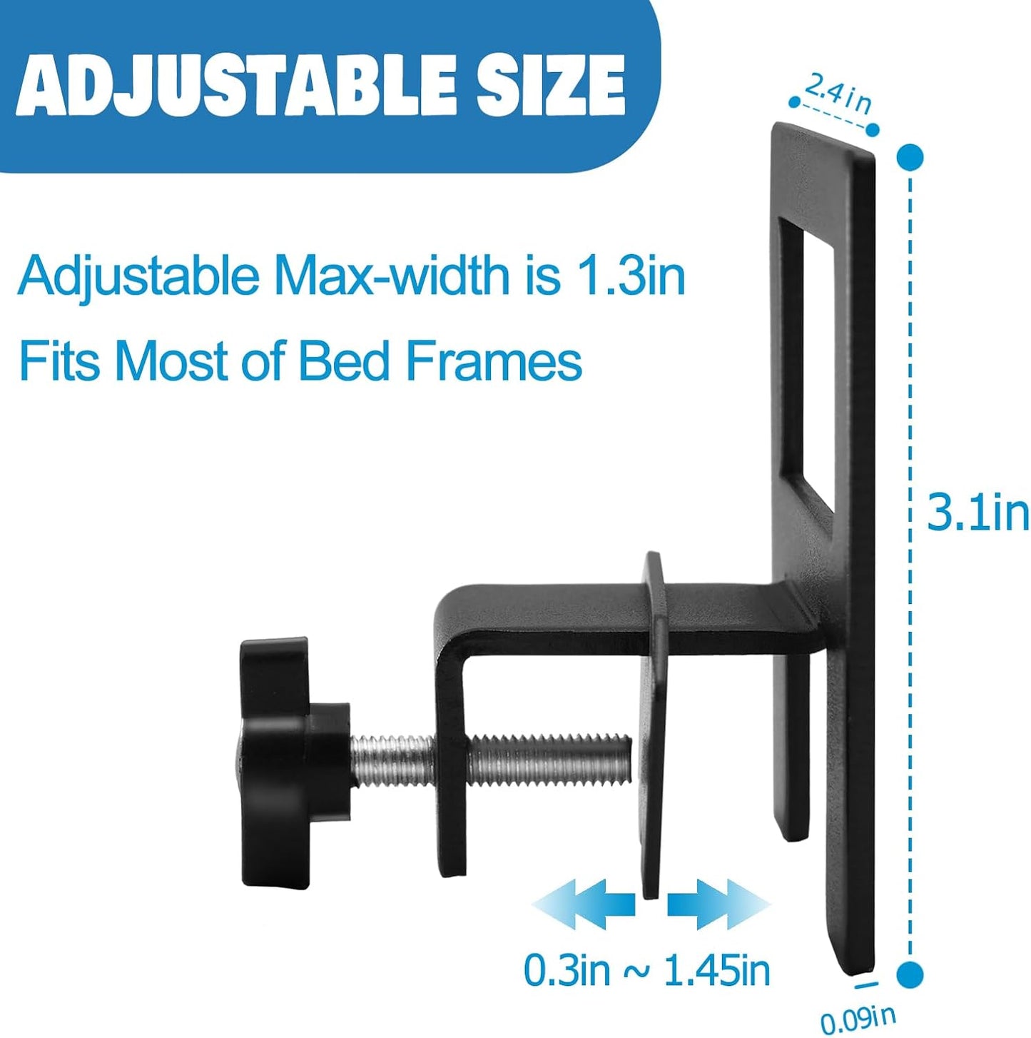 Mattress Holder for Metal Bed Frame Extra Thick Slide Stopper to Keep Mattress from Sliding 6 Pcs Non Slip