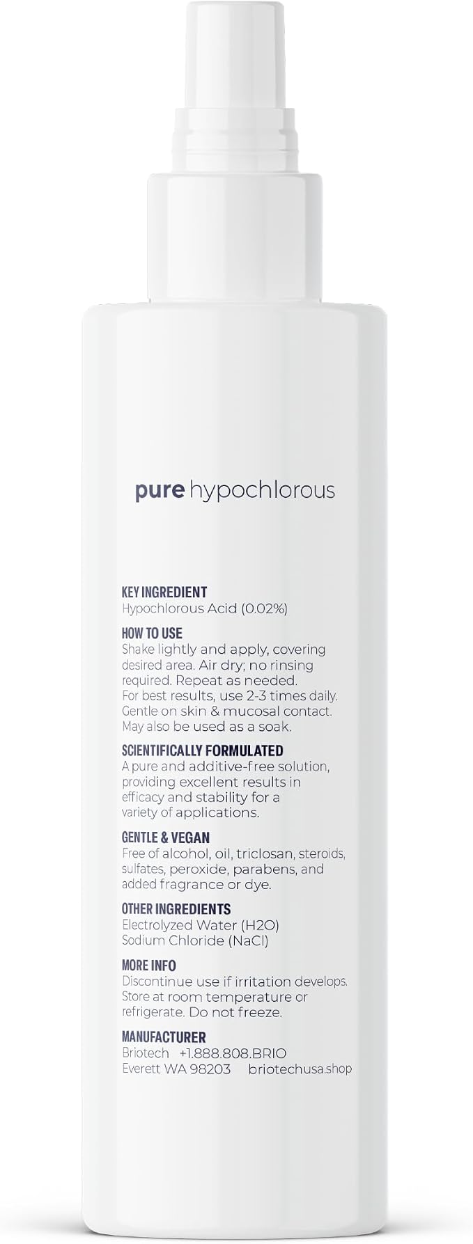 BRIOTECH Pure Hypochlorous Acid Spray and Cleanser, Original Premium HOCl - Image 9