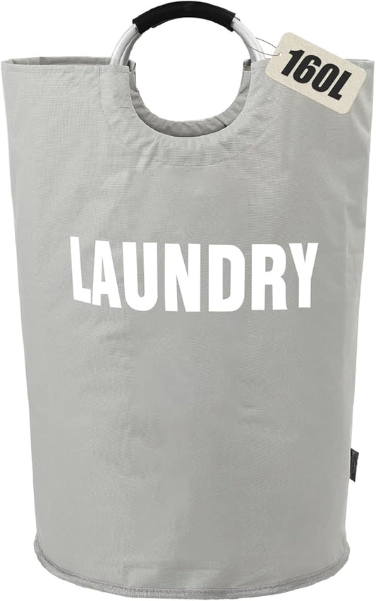 DOKEHOM 160L XX-Large Laundry Basket, Collapsible Laundry Bag, Foldable Laundry by DOKEHOM