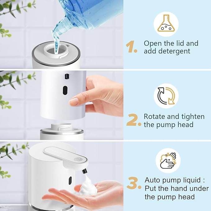 Automatic Liquid Soap Dispenser Bathroom Kitchen, Dish Liquid Soap - Image 4
