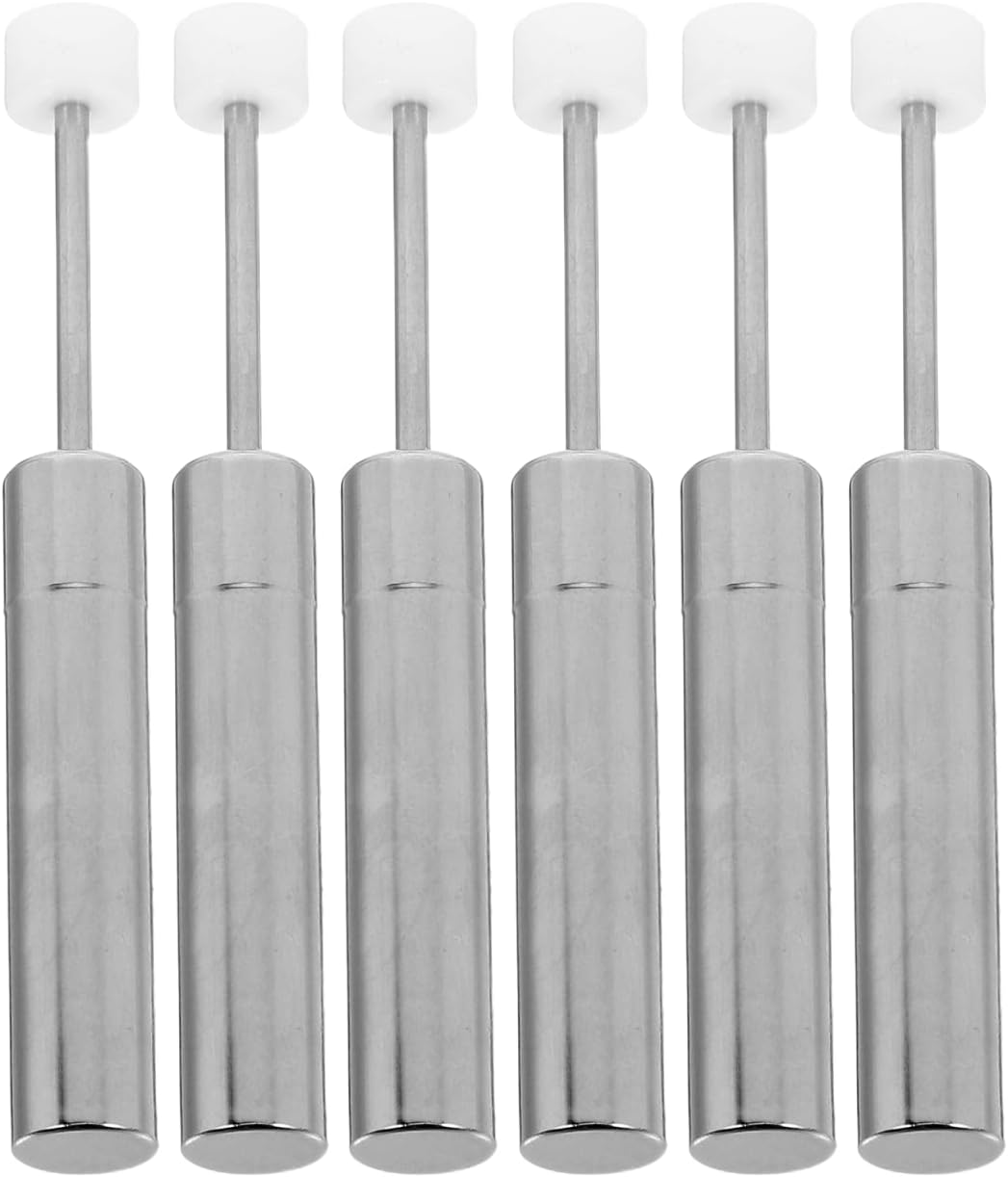 PRETYZOOM 6pcs Trash Can Lid Support Hinge Soft-Close Damper Piston Trash Can Damper Replacement for Kitchen Office Quiet Environments
