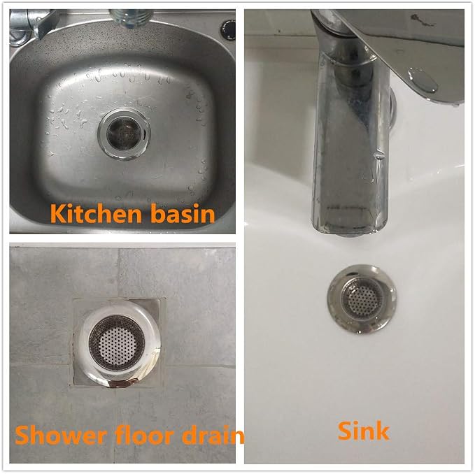 Shower Drain, Bathtub Drain Cover, Sink Tub Drain Stopper, Sink Strainer - Image 7