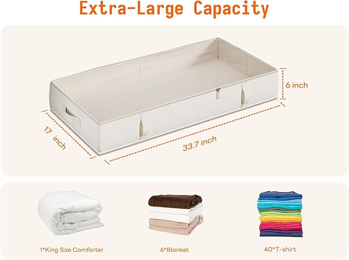 Vailando Under Bed Storage Containers, Underbed Storage Bins - Image 5