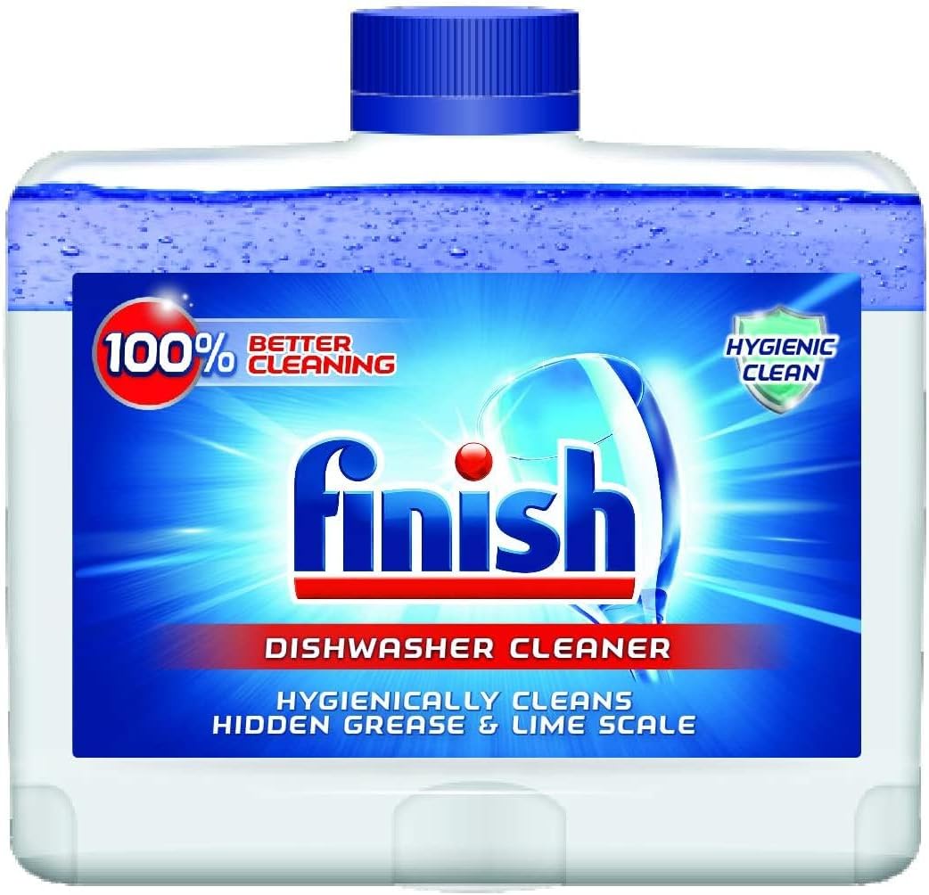 Finish Dual Action Dishwasher Cleaner: Fight Grease & Limescale, Fresh, 8.45 oz (Pack of 6)