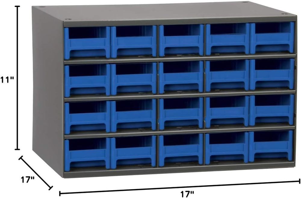 Akro-Mils Steel Garage Storage Cabinet, Small Parts Organizer Metal Cabinet f...