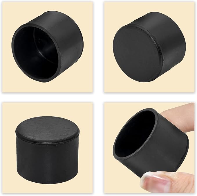 Flyshop 4 Pieces 45mm Rubber Chair Leg Caps Round, Protective Caps - Image 4