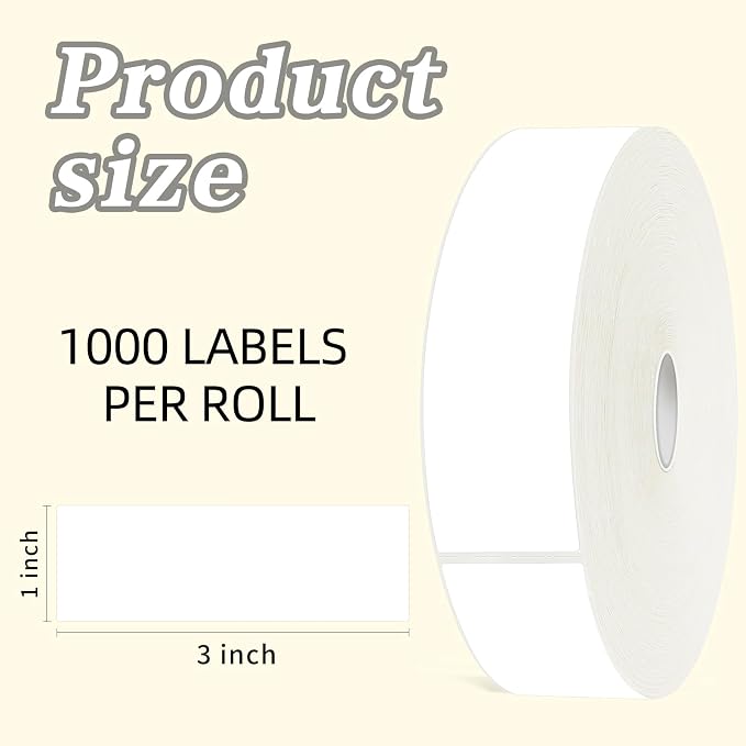 1000 Blank Removable Freezer Labels Water Oil Resistant - Image 2