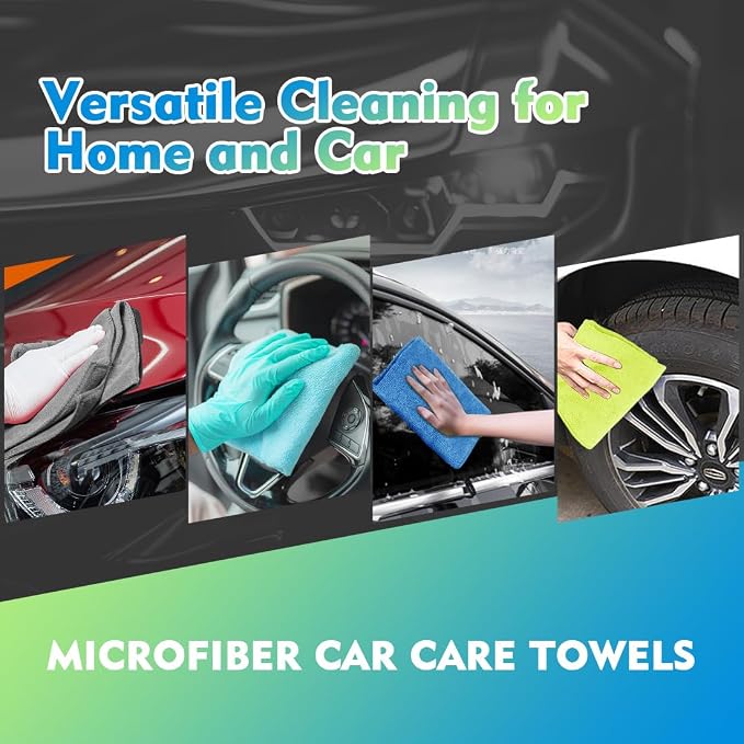 HOMEXCEL Microfiber Cleaning Cloth 12 Pack, 12.5 x 12.5 Inch Microfiber Towels - Image 6