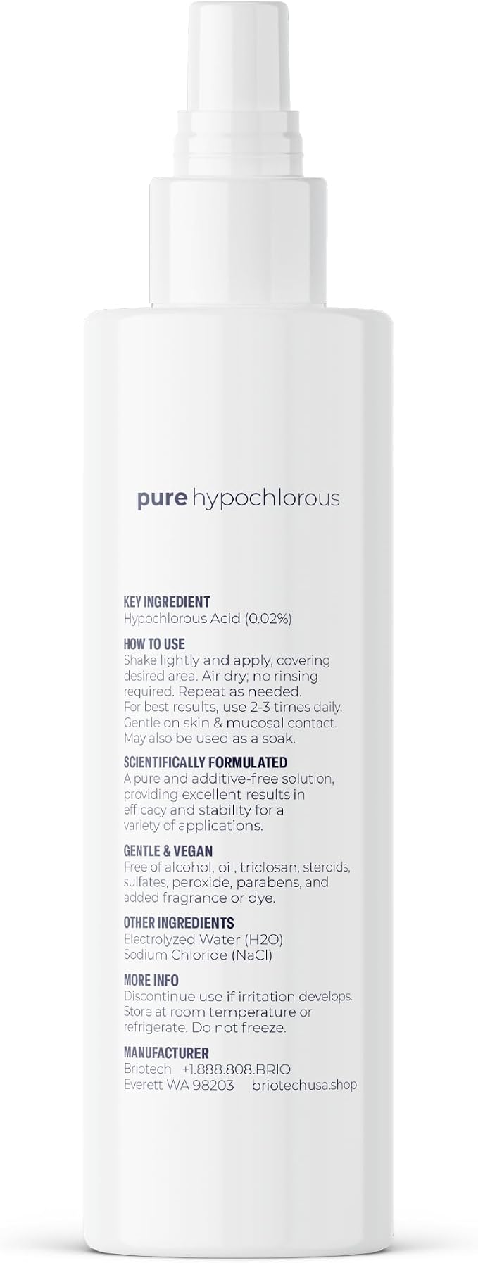 BRIOTECH Pure Hypochlorous Acid Spray and Cleanser, Original Premium HOCl - Image 9