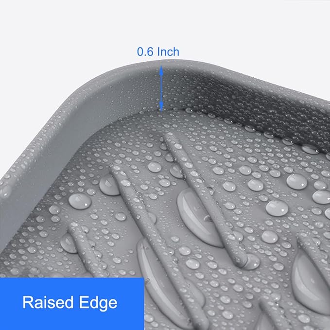 Sponge Holder for Kitchen Sink, Silicone Sponge Dish Tray - Image 4