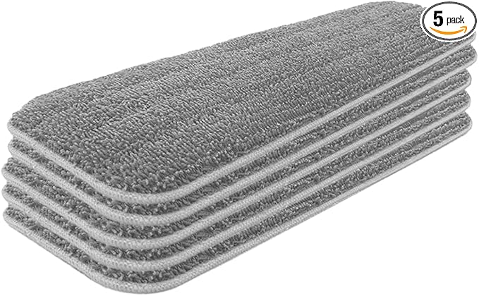 Microfiber Replacement Mop Pads 16.5''x5.5'' Compatible by AMERWASHPLUS