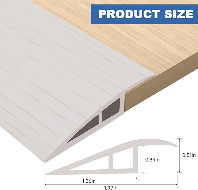 Vinyl Door Threshold Flooring Transition Strip Self Adhesive Carpet Edging Strip - Image 2
