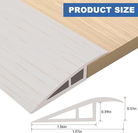 Vinyl Door Threshold Flooring Transition Strip Self Adhesive Carpet Edging Strip - Image 2