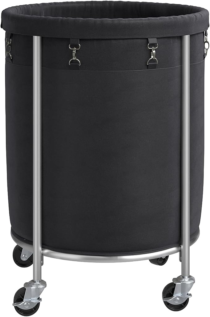 ELYKEN Laundry Hamper on Wheels, 23.6" Diameter 170L Large Capacity Laundry by ELYKEN