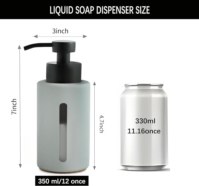 Enra Glass Dish Soap Dispenser - Image 4