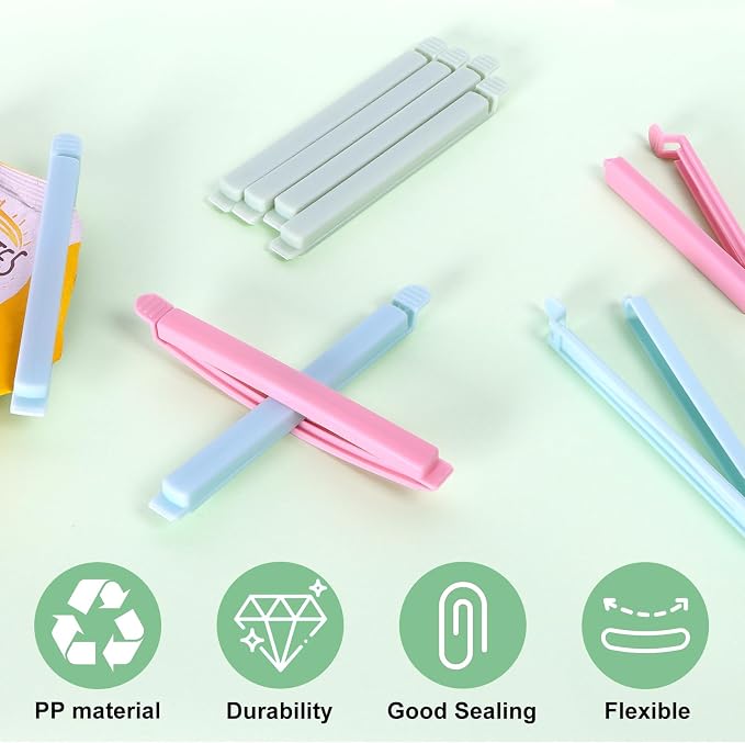 80 PCS Sealing Clip Bag Plastic Chip Large Size Food Clips Bag Clips - Image 5