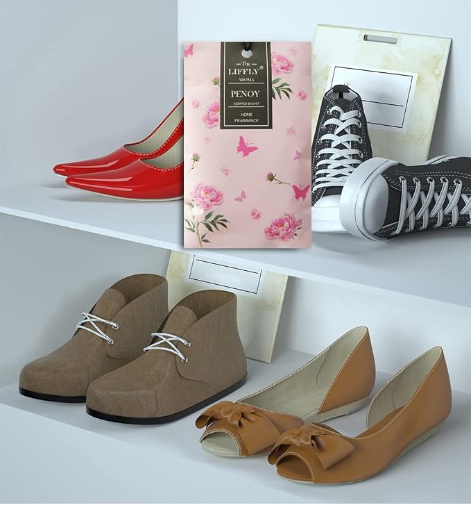 14 Packs Peony Scented Sachets for Drawers and Closets Gift - Image 6