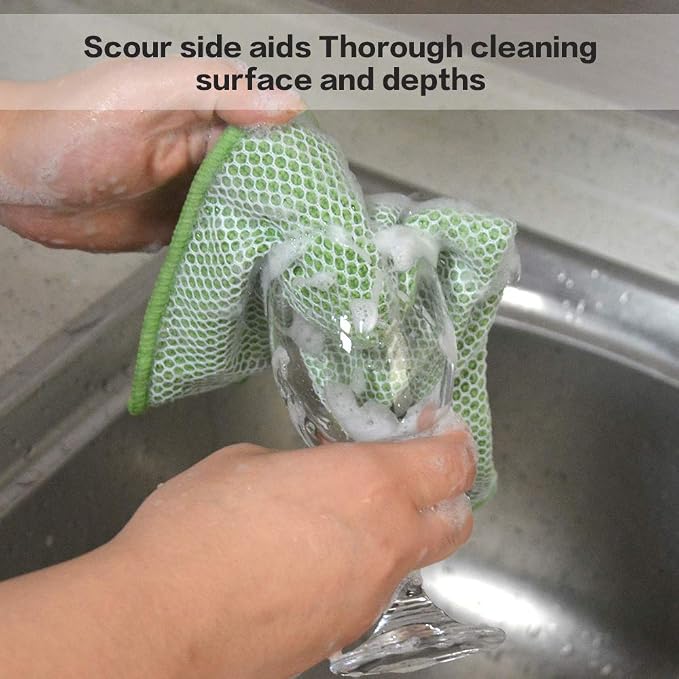 SINLAND Microfiber Dish Cloth for Washing Dishes Dish Rags Best Kitchen - Image 5