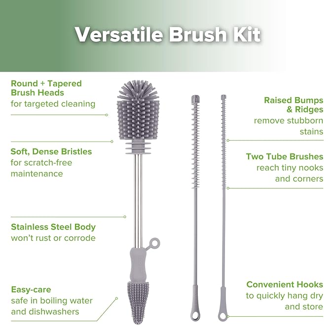 haakaa Silicone Cleaning Brush Kit - Image 4