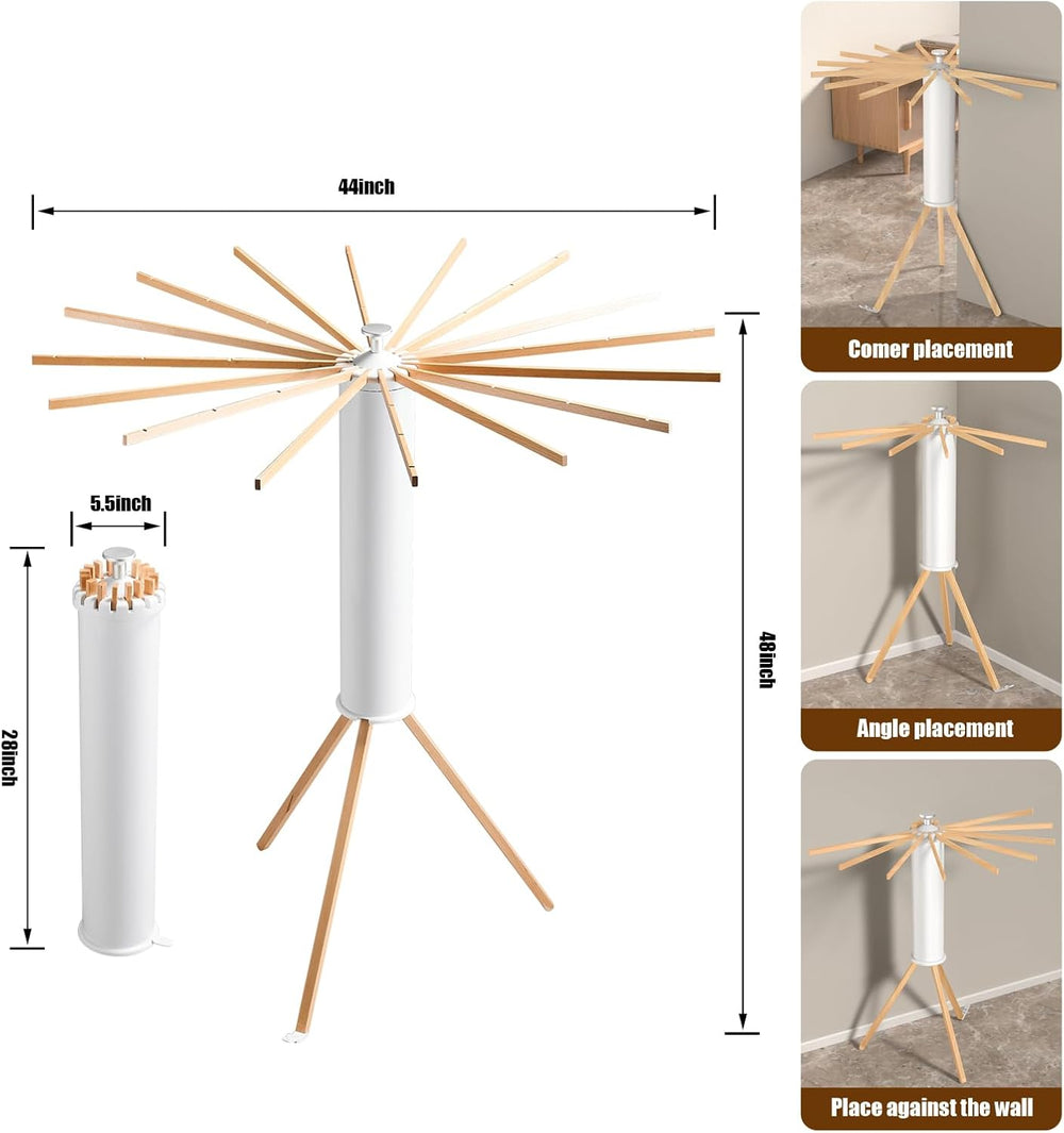 Foldable Clothes Drying Rack, Portable Garment Drying Rack for Indoor Outdoor...