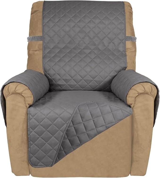 PureFit Reversible Quilted Sofa Cover, Water Resistant Slipcover Furniture by PureFit