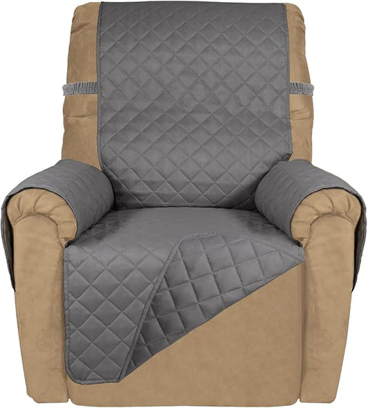 PureFit Reversible Quilted Sofa Cover, Water Resistant Slipcover Furniture by PureFit
