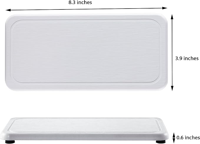 2 Pcs Water Absorbing Stone Trays, Kitchen/Bathroom Sink Soap Dish, Diatomite - Image 3