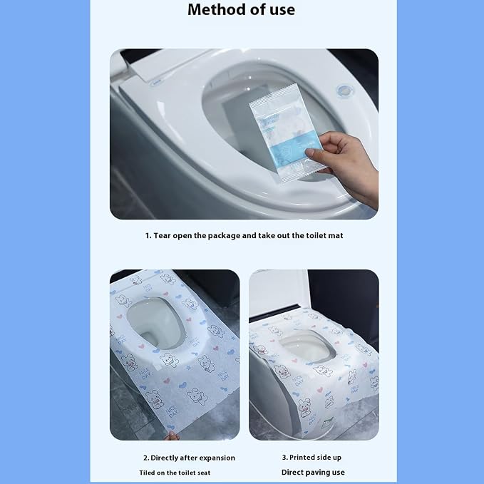 Disposable toilet seat cover, 30 Pack of oversized waterproof toilet seat paper - Image 4