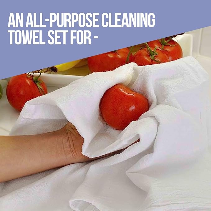 Flour Sack Towels | Tea Towel for Crafts| Kitchen Dish Cotton Blank Towel for - Image 3