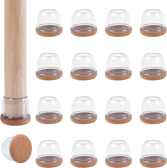 Ezprotekt 24 Pcs Clear Chair Leg Floor Protectors by VisittheEzprotekt