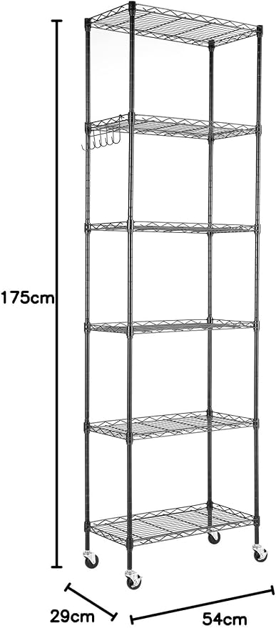 Himimi 6-Tier Wire Shelving Unit - Image 3