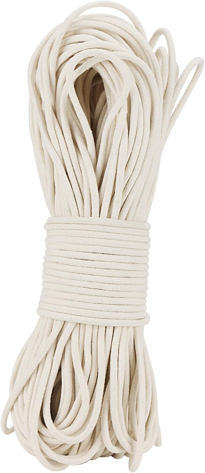SOUJAP 328 Feet 5/16 Inch Cotton Rope, 8mm Thick Cotton Clothesline Rope by Unknown