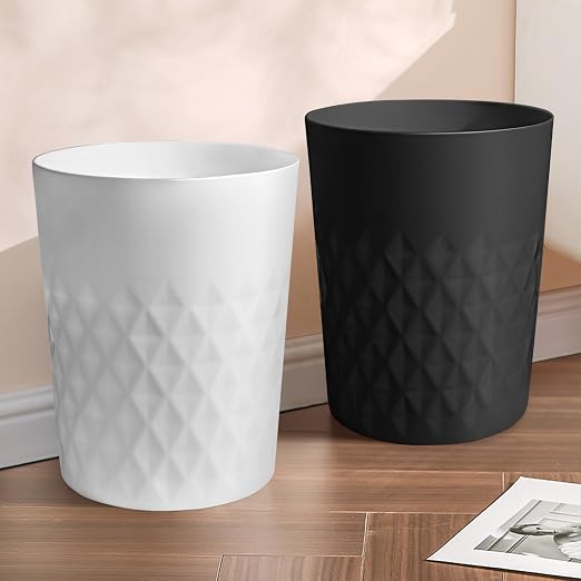 YGJT Small Trash Can, 3 Pack 1.8 Gallons Bathroom Trash Can, Slim Waste Basket - Image 6
