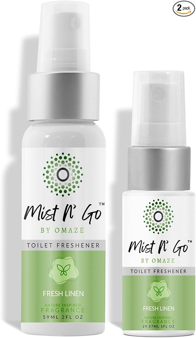 Mist N' Go Omaze Travel Toilet Spray Odor Eliminator by MISTNGO