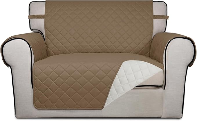 PureFit Reversible Quilted Sofa Cover, Water Resistant Slipcover Furniture by PureFit