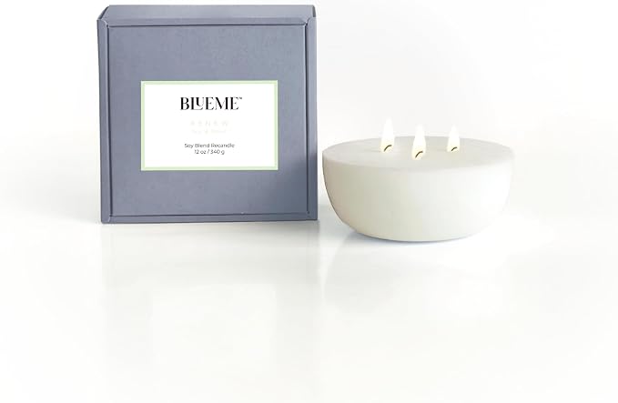 New BLUEME Wellness Candle Wax Refill, Contains Essential Oil, Sustainable by BluemeFragrances