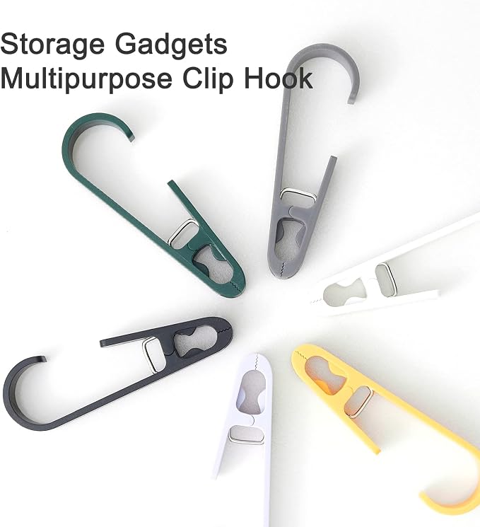 Large Clothes Pins Towel Clips, Strong Plastic Clothes Hanger. S Hook - Image 6