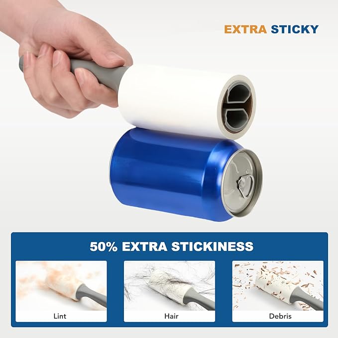 Extra Sticky Lint Roller for Pet Hair, Lint Rollers 1000 Sheets, Pet Hair Lint - Image 3