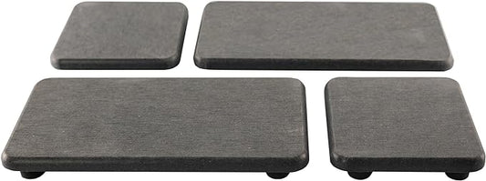 Set of 4 Water Absorbent Diatomite Coasters, Diatomaceous Earth Kitchen Soap by NiuYichee