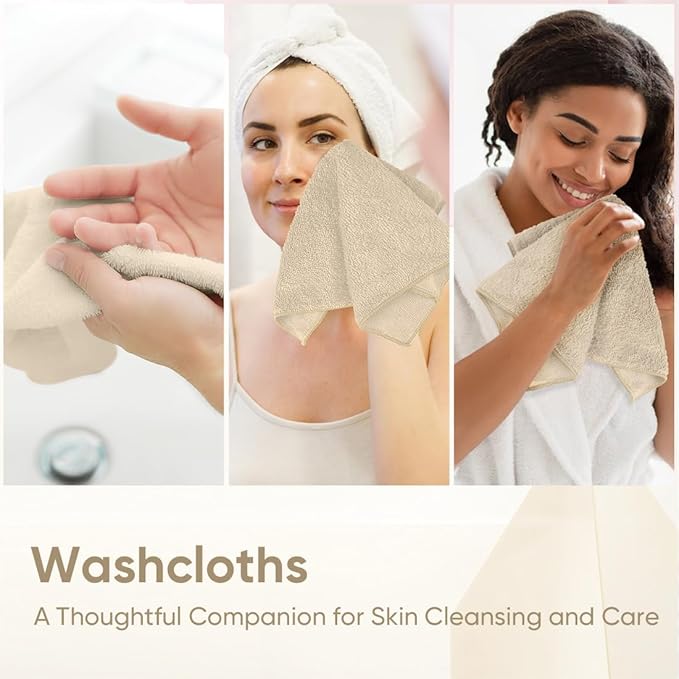 HOMEXCEL Microfiber Washcloths 24 Pack, Highly Absorbent and Soft Face Towel - Image 6