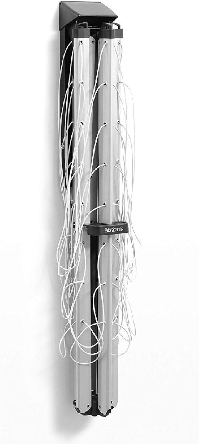 Brabantia Wallfix Wall-Mounted Rotary Dryer -78 ft, 375842