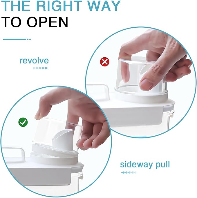 2 Pack Laundry Detergent Dispenser, 78oz Detergent Dispenser, Refluxable - Image 3