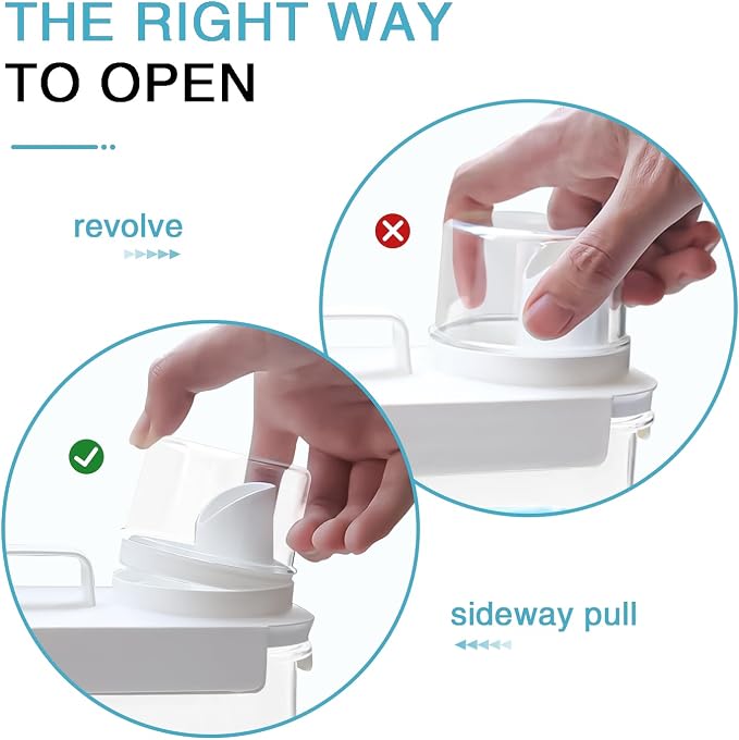 2 Pack Laundry Detergent Dispenser, 61oz Detergent Dispenser, Refluxable - Image 3