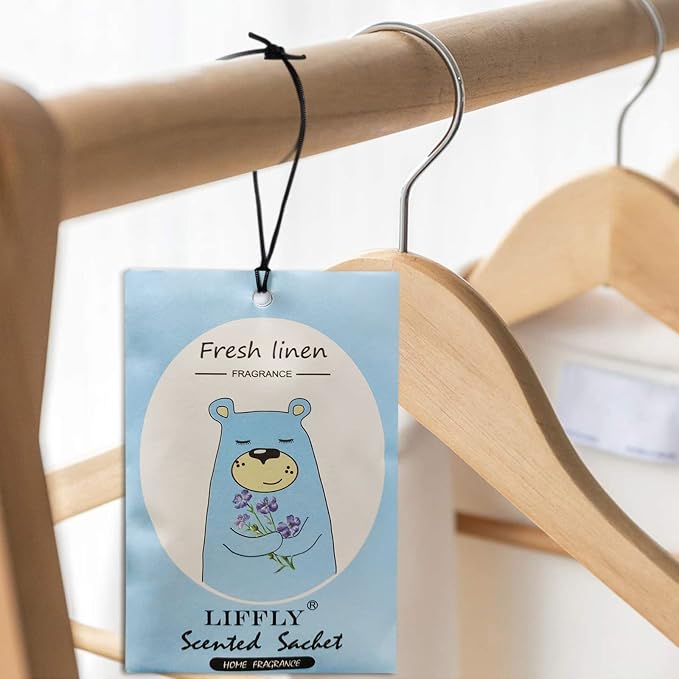 14 Packs Fresh Linen Scented Sachets Bags fit Drawers and Closets Gift Box - Image 2