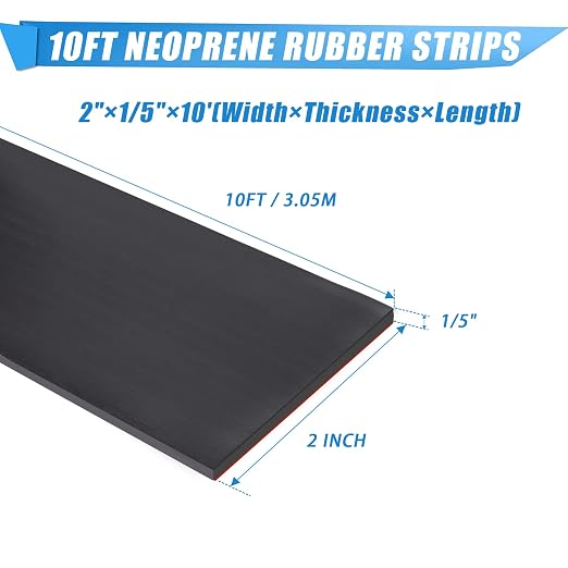 Adhesive Rubber Strips Neoprene Rubber Sheets, Rolls & Strips - Image 2